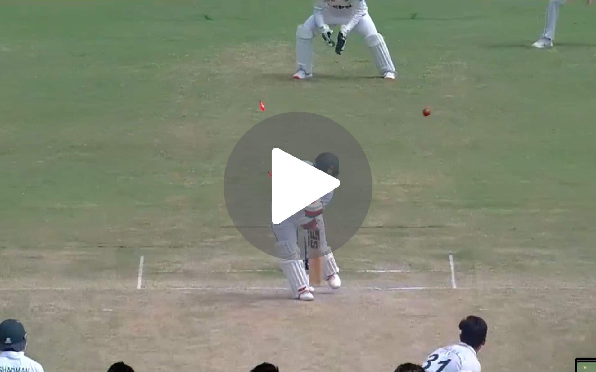 [Watch] Mir Hamza Rattles Bangladesh's Zakir Hasan With An Absolute Peach